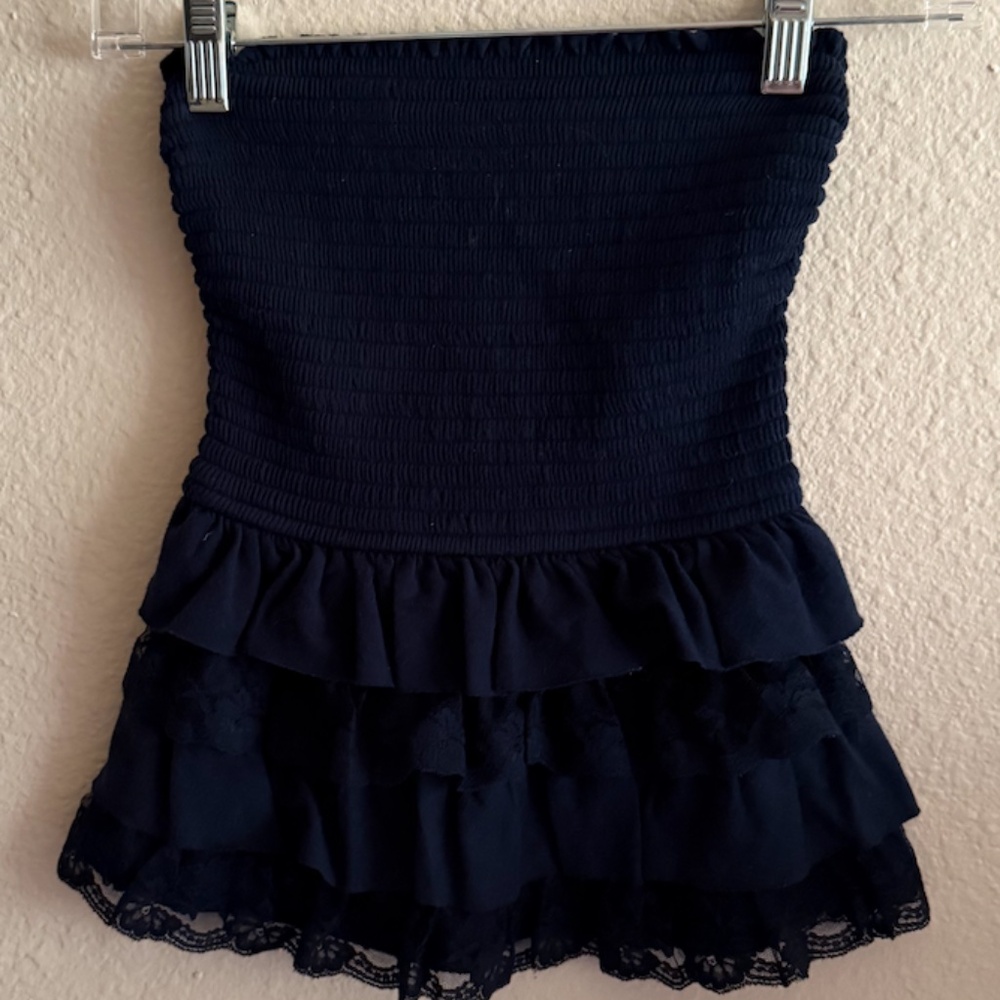 Hollister ruffle tube top
